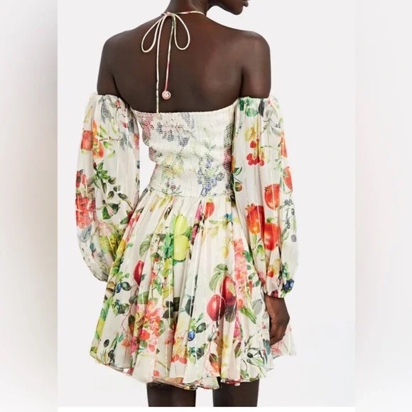 Rococo Sand Floral Off-Shoulder Dress Medium - Picture 5 of 6